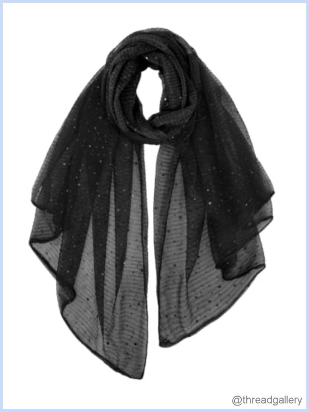 Lightweight Fashion Print Scarf Shawl Wrap Stretchy Soft Polyester